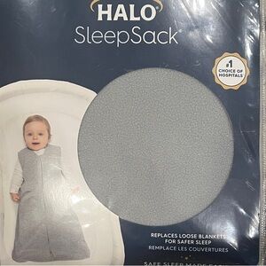 Halo SleepSack in Soft Gray Micro-Fleece